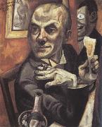 Max Beckmann Self-Portrait with a Glass of Champagne painting